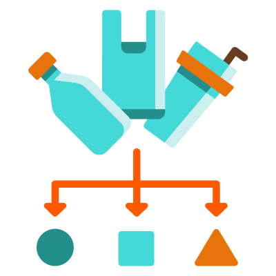Recycling process icon